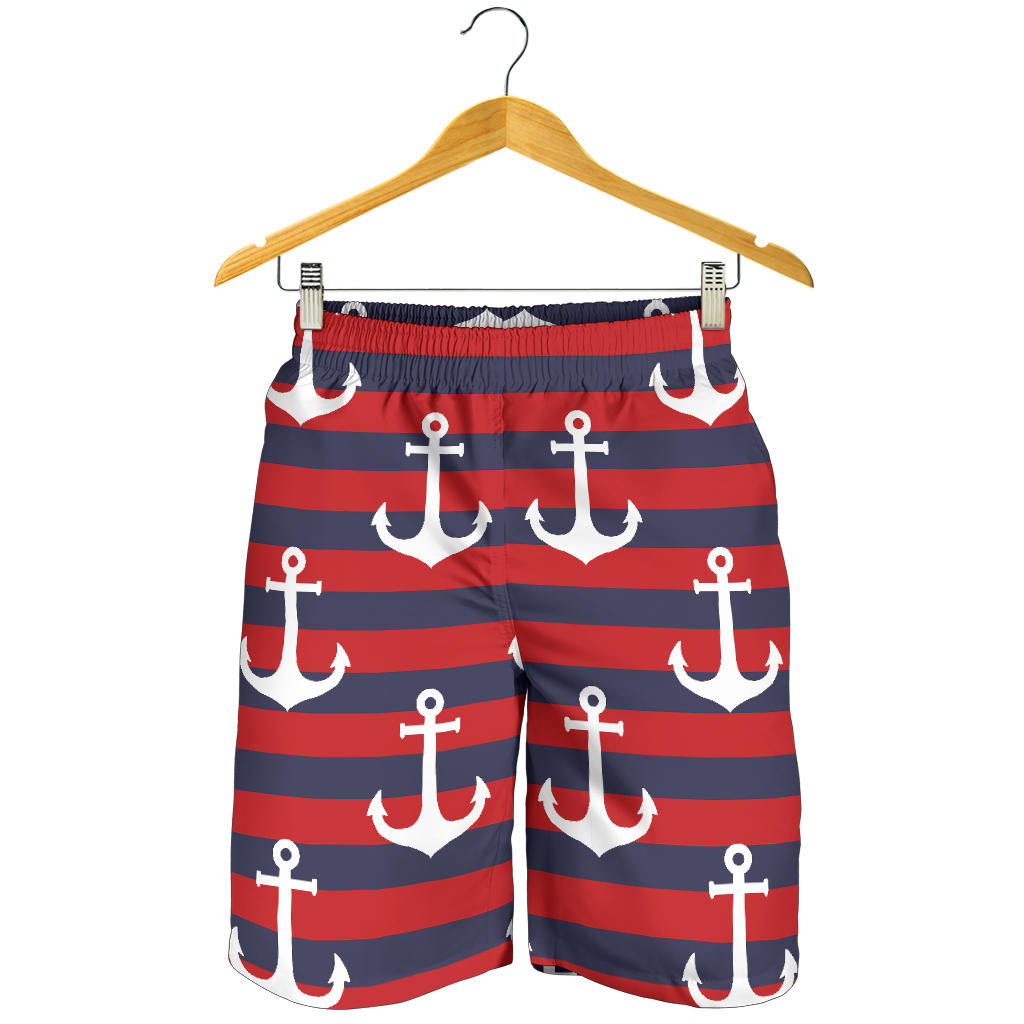 Nautical Pattern Print Design A05 Mens Shorts
