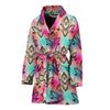 lotus Boho Pattern Print Design LO02 Women Bathrobe