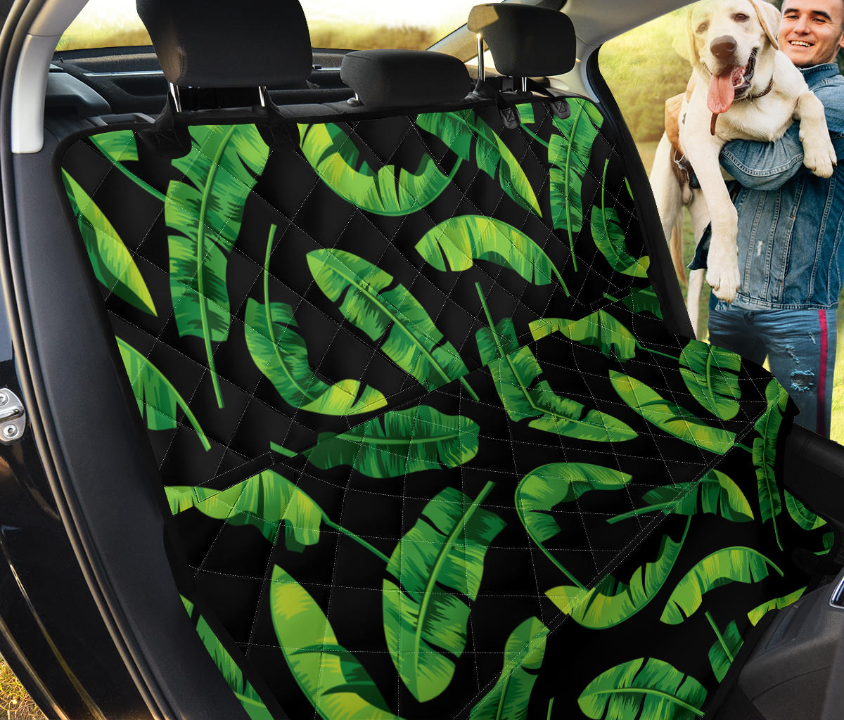 Banana Leaf Pattern Print Design BL02 Rear Dog  Seat Cover