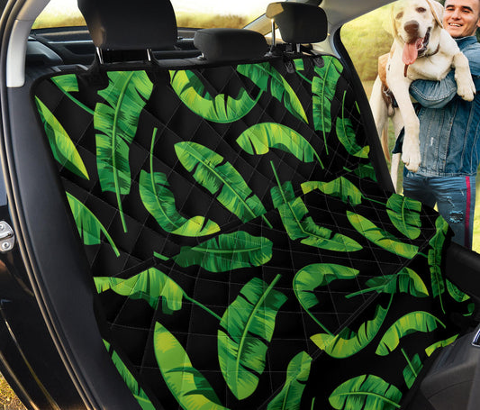 Banana Leaf Pattern Print Design BL02 Rear Dog  Seat Cover
