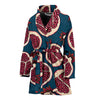 Pomegranate Pattern Print Design PG02 Women Bathrobe