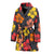 Hibiscus Pattern Print Design HB024 Women Bathrobe