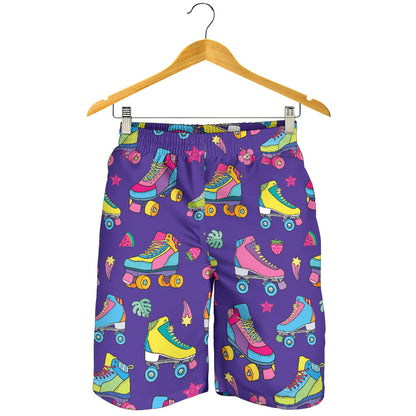Roller skate Colorful Pattern Print Design A05 Mens Shorts