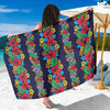 Hawaiian Themed Pattern Print Design H03 Sarong Pareo Wrap