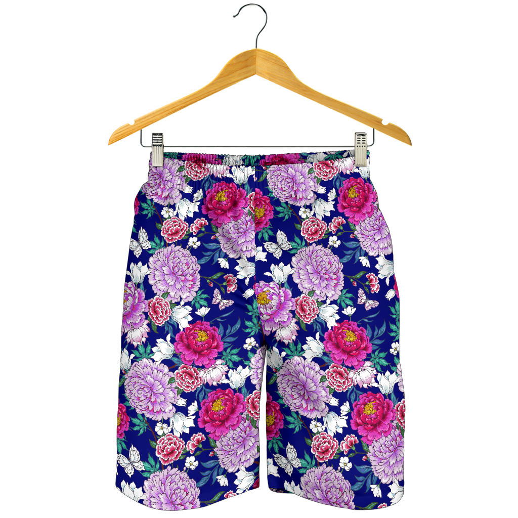 Dahlia Pattern Print Design DH013 Mens Shorts