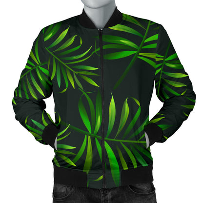 Rainforest Pattern Print Design RF03 Men Bomber Jacket