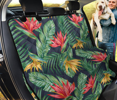 Bird Of Paradise Pattern Print Design BOP09 Rear Dog  Seat Cover