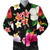 Hibiscus Pattern Print Design HB025 Men Bomber Jacket