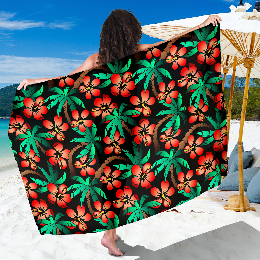 Hawaiian Themed Pattern Print Design H022 Sarong Pareo Wrap
