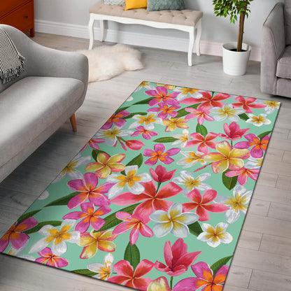 Plumeria Pattern Print Design PM014 Area Rugs