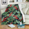 Bird Of Paradise Pattern Print Design BOP06 Fleece Blanket