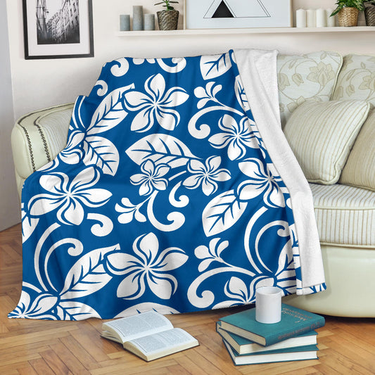 Plumeria Pattern Print Design PM013 Fleece Blanket