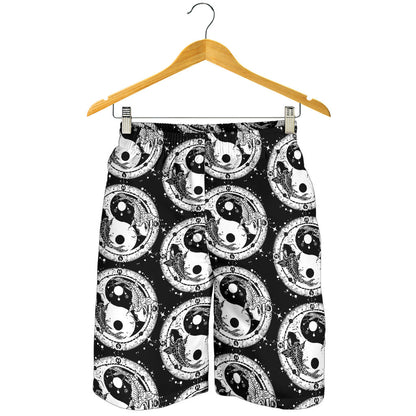Yin Yang Koi Fish Mens Shorts