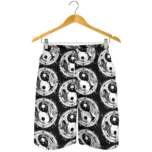Yin Yang Koi Fish Mens Shorts