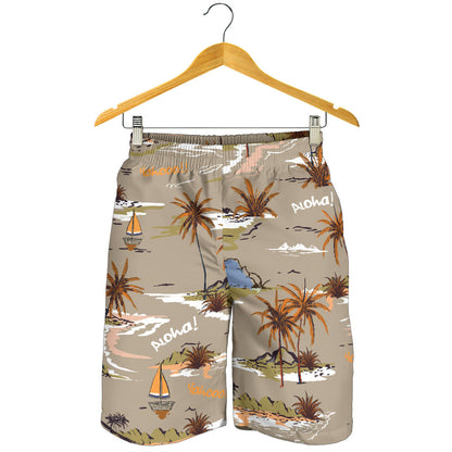 Pacific island Pattern Print Design A05 Mens Shorts
