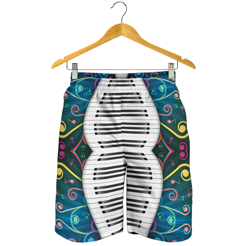 Piano Pattern Print Design 01 Mens Shorts