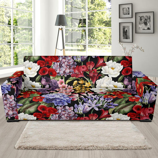 Summer Floral Pattern Print Design SF04 Sofa Slipcover