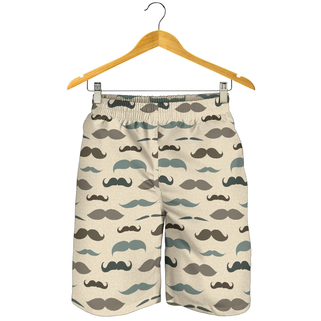 Mustache Pattern Print Design A01 Mens Shorts