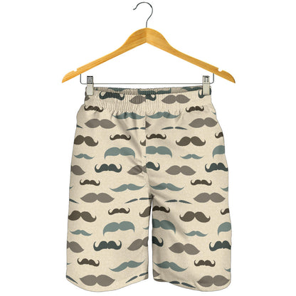 Mustache Pattern Print Design A01 Mens Shorts