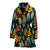 Heliconia Pattern Print Design HL03 Women Bathrobe