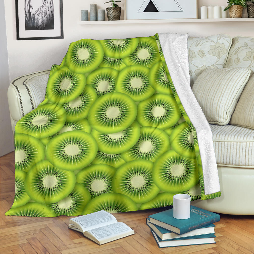 Kiwi Pattern Print Design KW01 Fleece Blanket