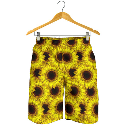 Sunflower Pattern Print Design SF011 Mens Shorts