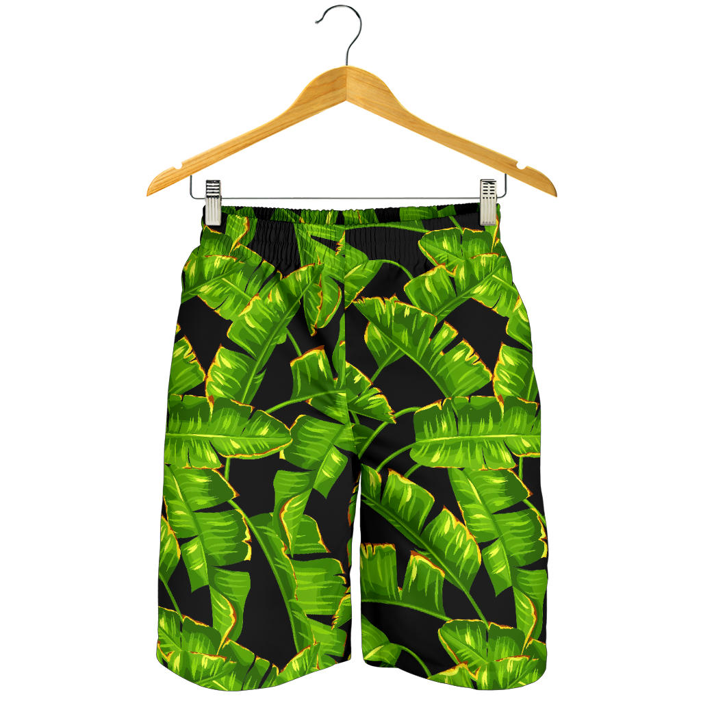 Banana Leaf Pattern Print Design BL06 Mens Shorts