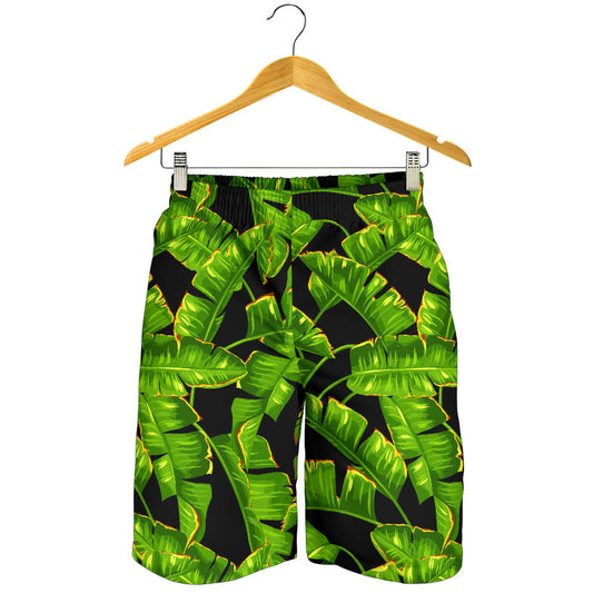 Banana Leaf Pattern Print Design BL06 Mens Shorts