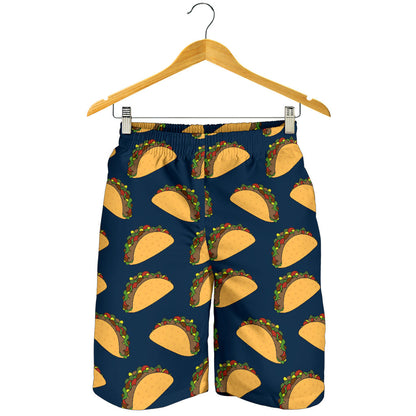 Taco Pattern Print Design TC04 Mens Shorts