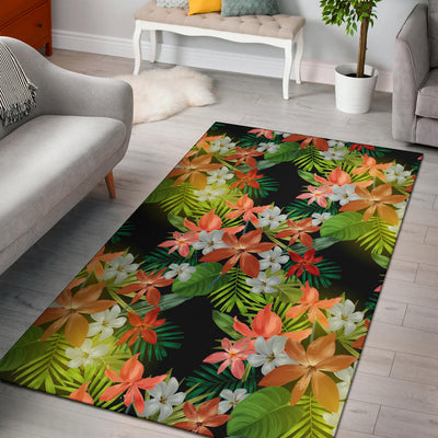 Amaryllis Pattern Print Design AL07 Area Rugs