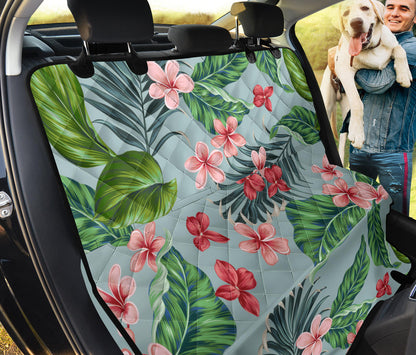 Plumeria Pattern Print Design PM027 Rear Dog  Seat Cover