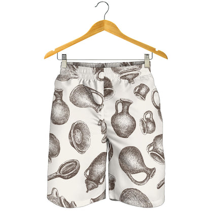 Pottery Pattern Print Design A01 Mens Shorts