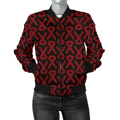 Multiple myeloma Pattern Print Design A01 Women's Bomber Jacket
