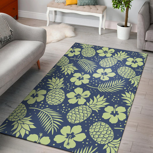 Pineapple Pattern Print Design PP07 Area Rugs