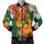 Amaryllis Pattern Print Design AL06 Men Bomber Jacket
