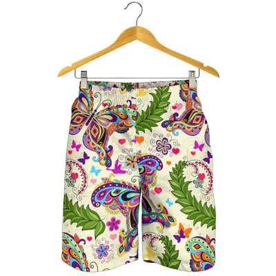 Butterfly Colorful Indian Style Mens Shorts