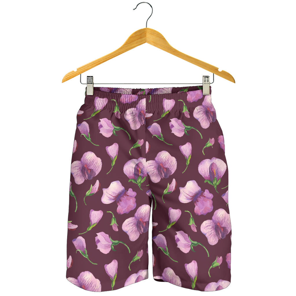 Peony Pattern Print Design PE010 Mens Shorts