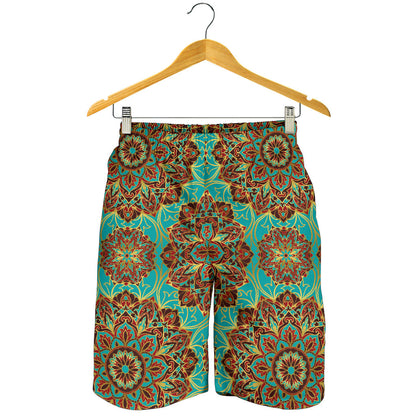 Medallion Pattern Print Design 02 Mens Shorts