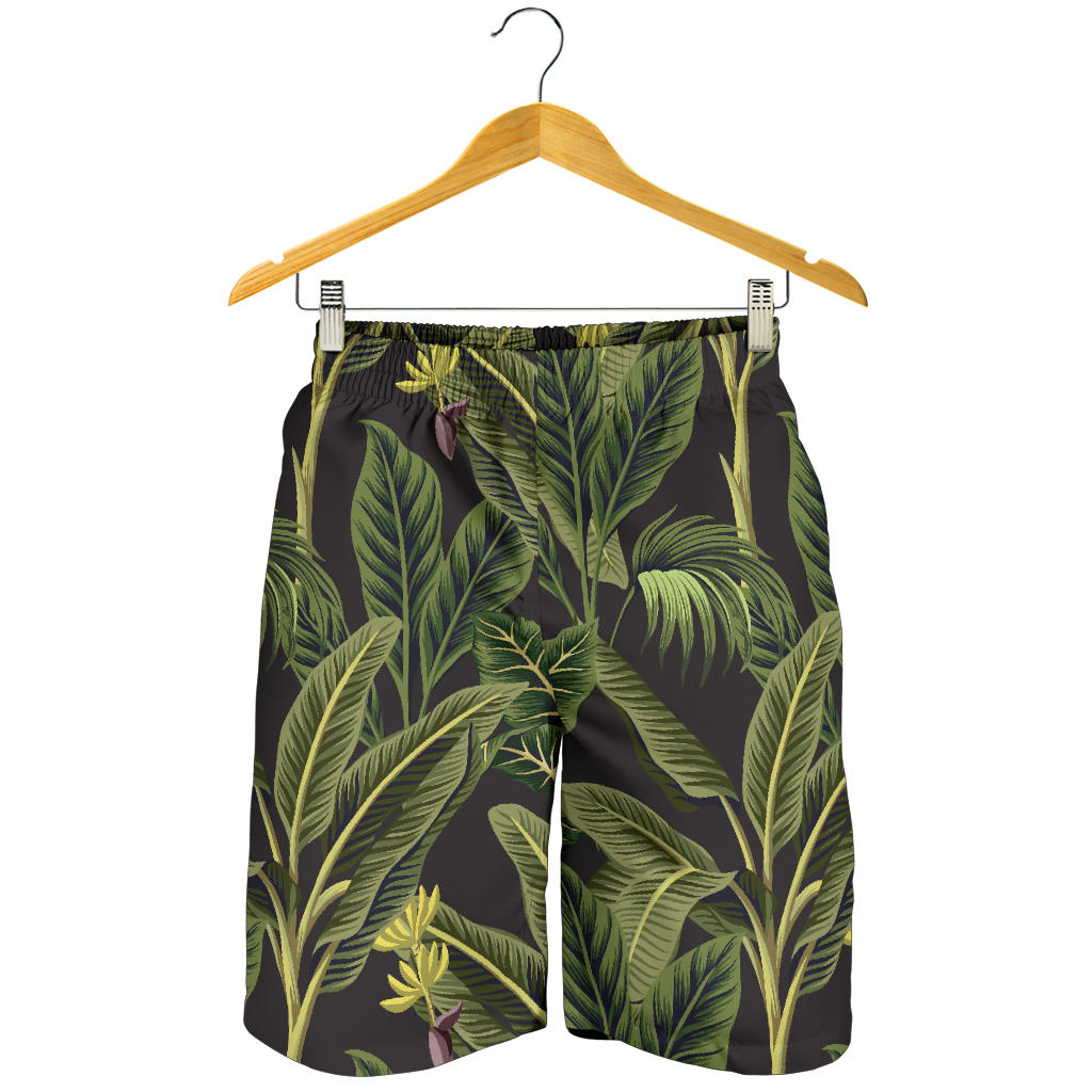 Banana Leaf Pattern Print Design BL04 Mens Shorts