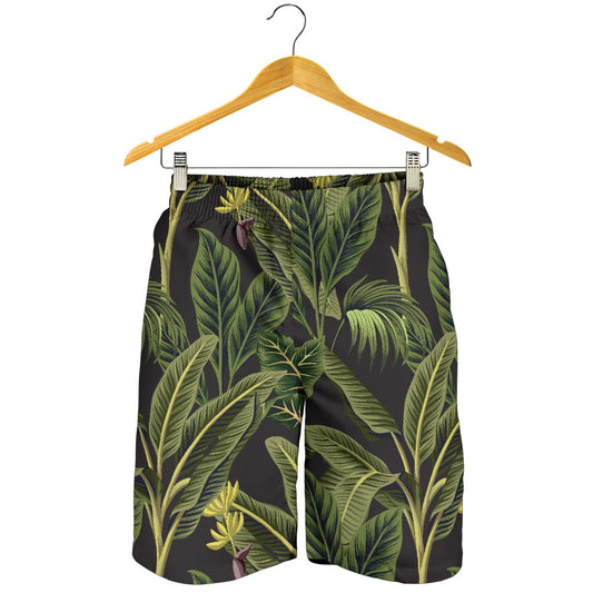 Banana Leaf Pattern Print Design BL04 Mens Shorts