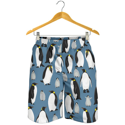 Penguin Pattern Print Design A03 Mens Shorts