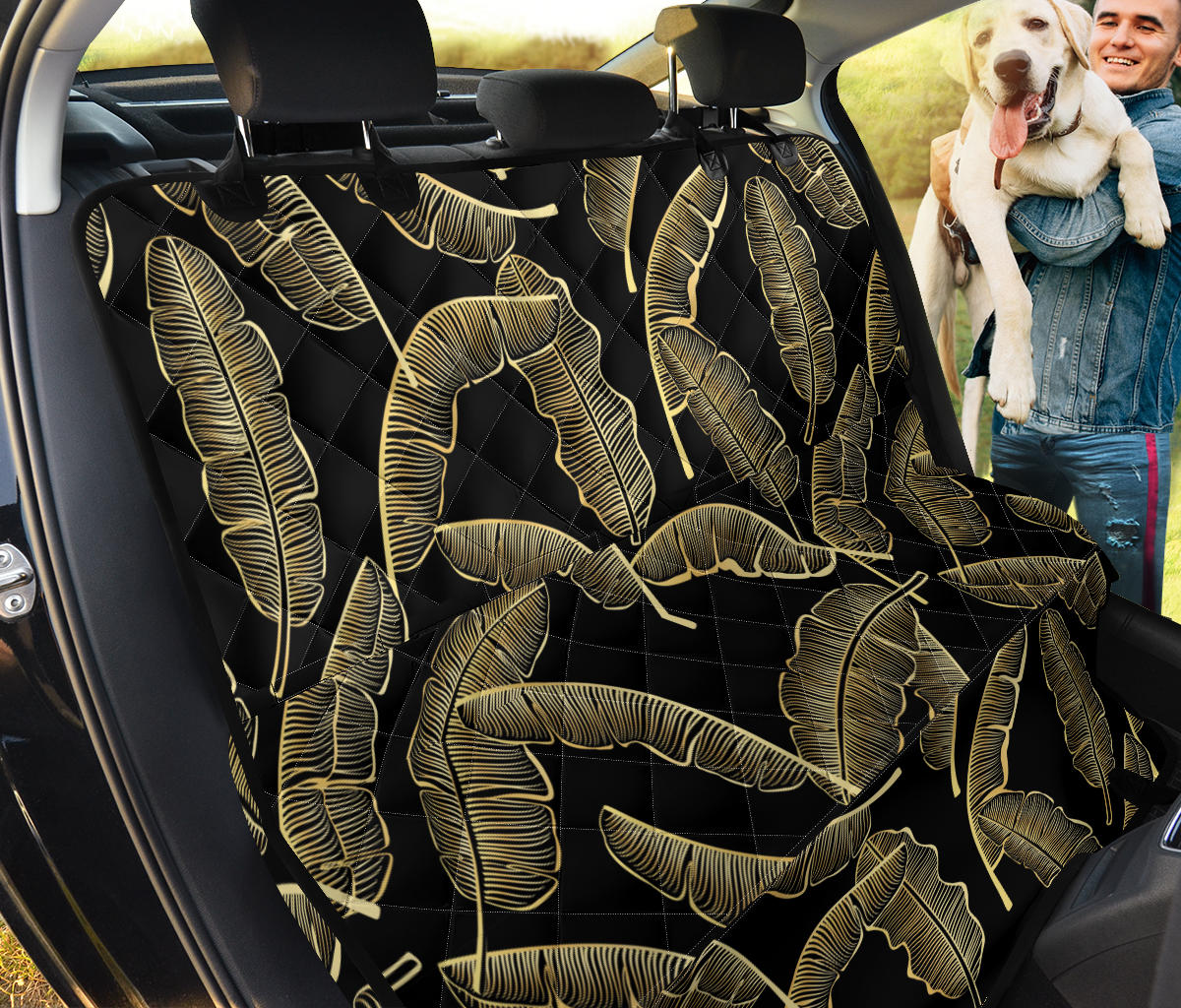 Banana Leaf Pattern Print Design BL07 Rear Dog  Seat Cover