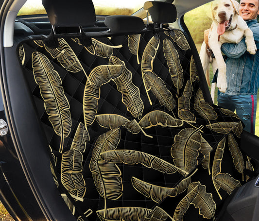 Banana Leaf Pattern Print Design BL07 Rear Dog  Seat Cover