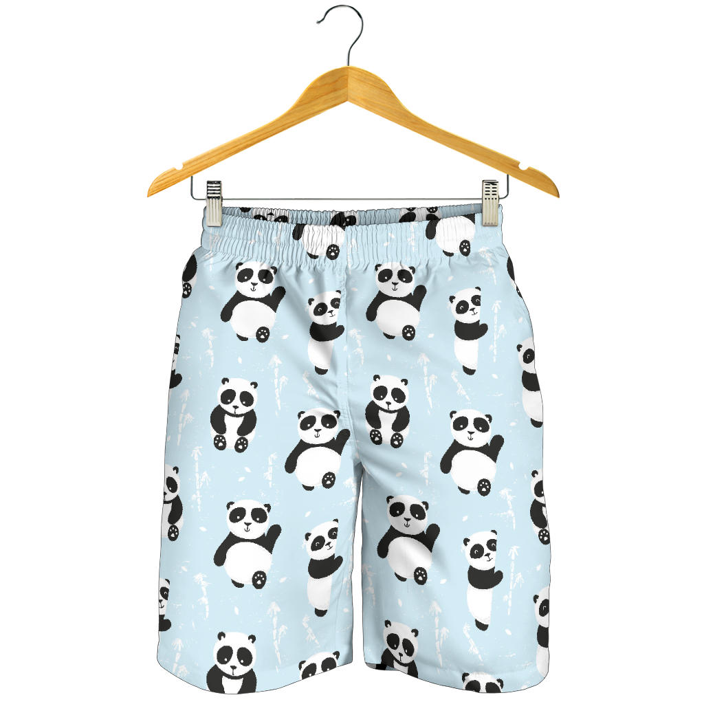 Panda Pattern Print Design A01 Mens Shorts