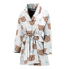 Bear Pattern Print Design BE02 Women Bathrobe