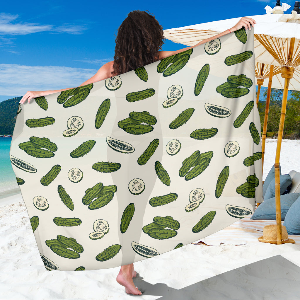 Cucumber Pattern Print Design CC05 Sarong Pareo Wrap