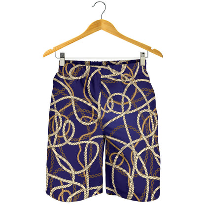 Rope Pattern Print Design A01 Mens Shorts