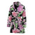 Peony Pattern Print Design PE08 Women Bathrobe