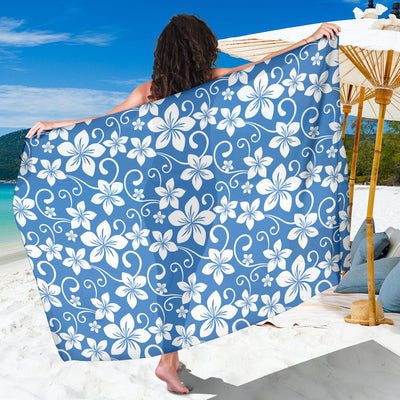 Hibiscus Pattern Print Design HB09 Sarong Pareo Wrap