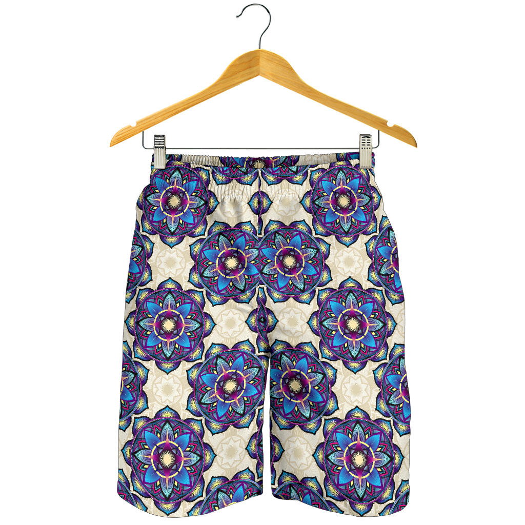 lotus Boho Pattern Print Design LO08 Mens Shorts